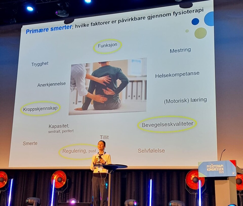 Fra sesjon Fysioterapikongressen 2025