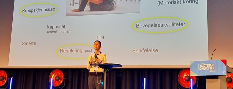 Fra sesjon Fysioterapikongressen 2025
