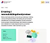 Skjermbilde av en nettside om e-læring og nevroutviklingsforstyrrelser med tekst og fargerike illustrasjoner.